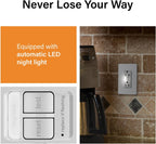 Legrand radiant 20 Amp Tamper Resistant LED Night Light GFCI White