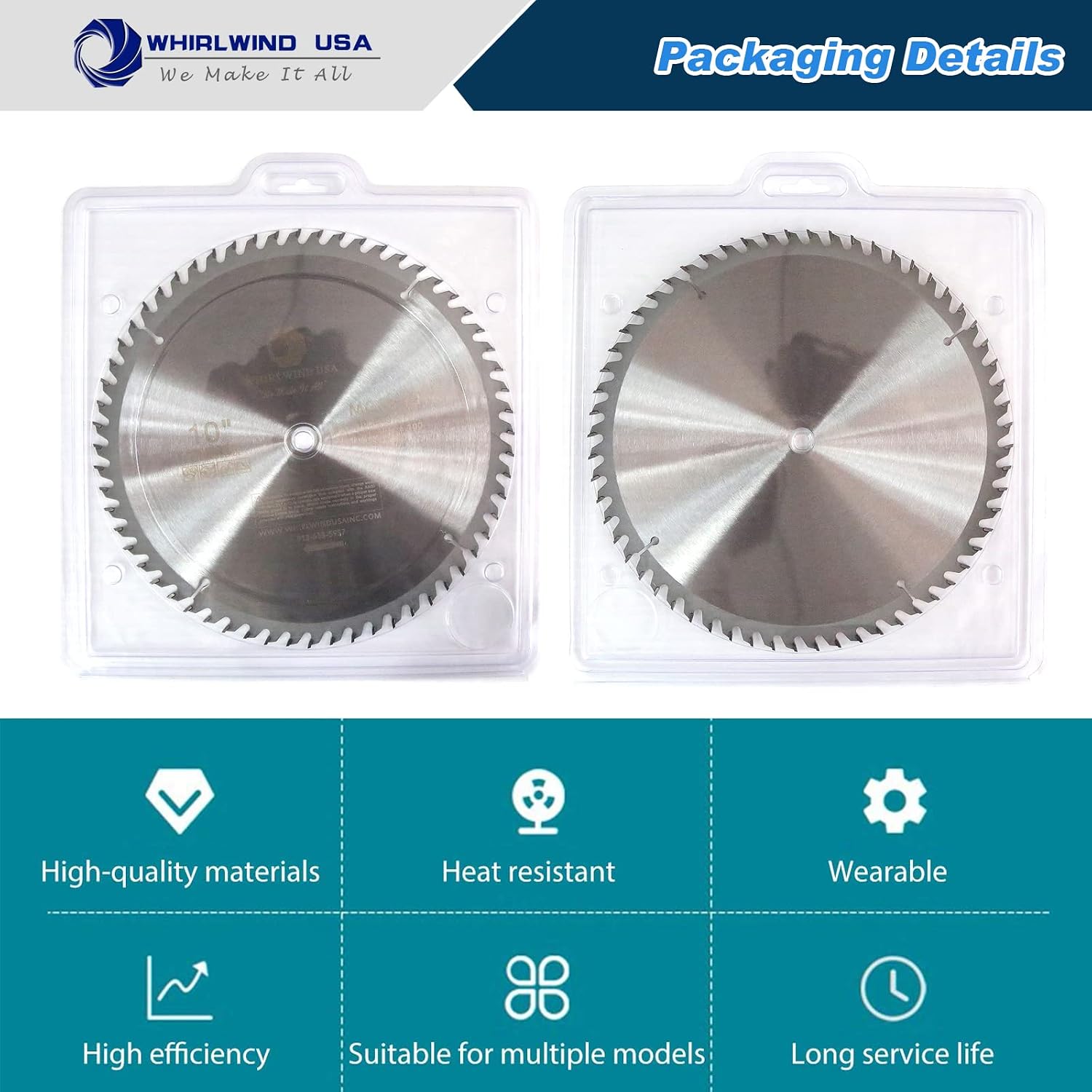 MGSB 10 Inch 60 Teeth Circular Saw Blade for Wood,Carbide Cordless Miter/Table Saw Blade,5/8" Arbor