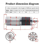 MADDMYDL 775 DC Motor Planetary Gearbox 12V/24V, 42mm High Torque Reduction Motor (7-1351 RPM) - MAX 200KG Load, Low Speed High Power for DIY, Robotics, Industrial Us(24V Bracket Motor,357 RPM)