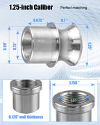 AUGREX 2 Pcs 1.25” Rod End Heim Joint Kit, Left and Right Thread