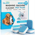 Upgraded Enzyme-Containing Washing Machine Cleaning Tablets for Pet Hair, Deep Cleaning, Suitable for Top-loading and