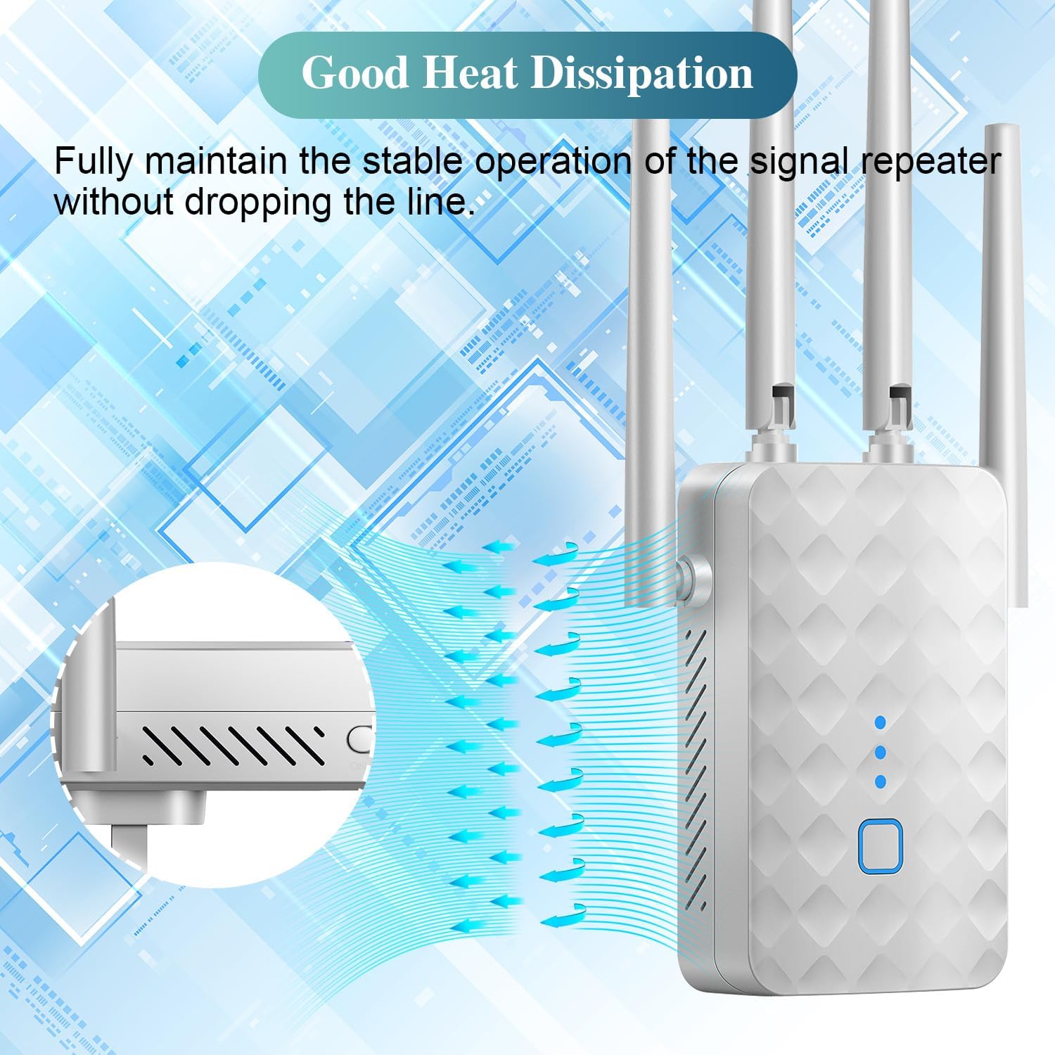 WiFi Extender Signal Booster for Home/Office | 2026 Upgraded Internet Repeater Range Covers Up to 9995 Sq.ft and 45+
