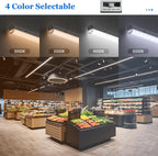 dephen 4FT LED Shop Light with Emergency, Hardwired Ceiling Lighting