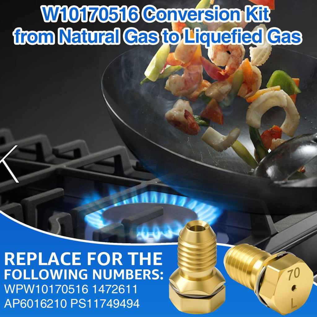 5PCS W10170516 LP Conversion Kit for Whirlpool for Maytag Oven Range