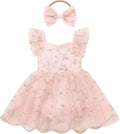 Baby Flower Girl Dress, Lace Romper for Birthday Baptism Dresses