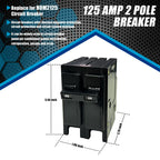 125 Amp Circuit Breaker 2 Pole,Replace for HOM2125 Breaker,125 Amp 2 Pole