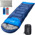 Sleeping Bag with Pillow - 4 Season Backpacking Sleeping Bag Lightweight Waterproof Warm and Washable for Adults