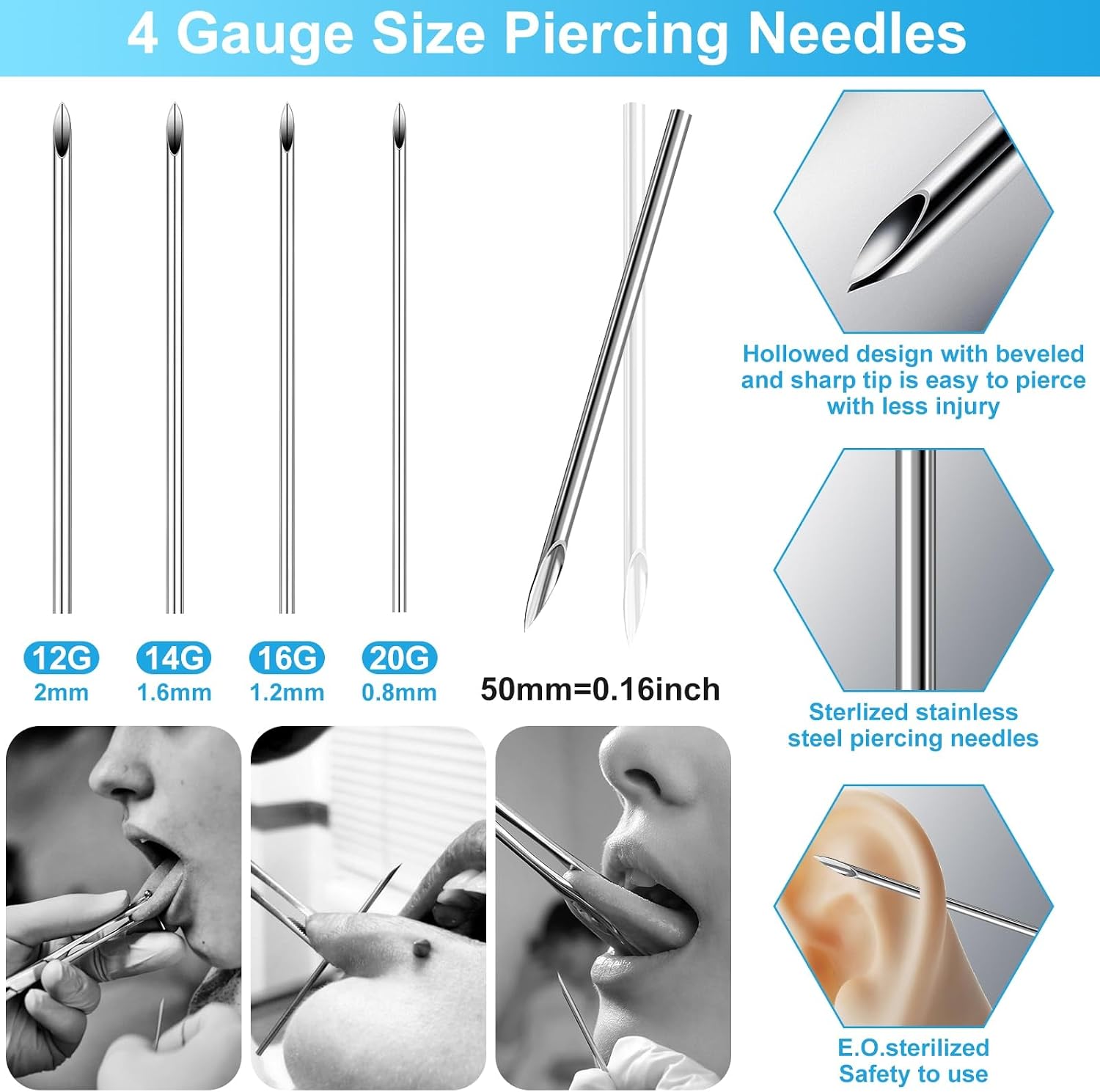 Body Septum Piercing Kit for All Piercings