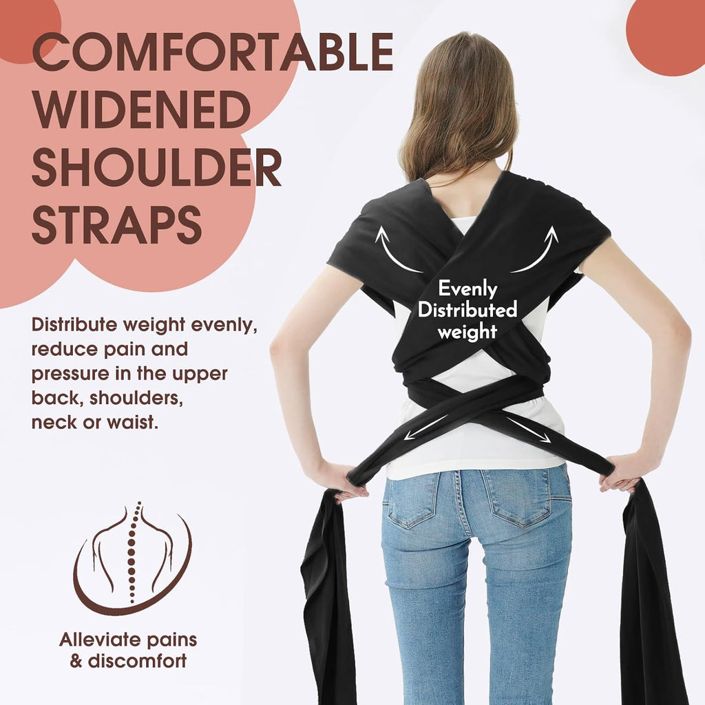 Baby Wrap Carrier,Hands Free Baby Carrier Sling,Lightweight,Breathable,Softness,Perfect for Newborn Infants and