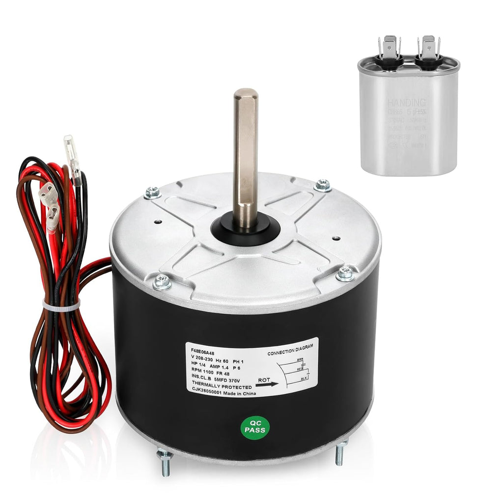 F48E06A48 Condenser Fan Motor Replaces for York Coleman and Luxaire