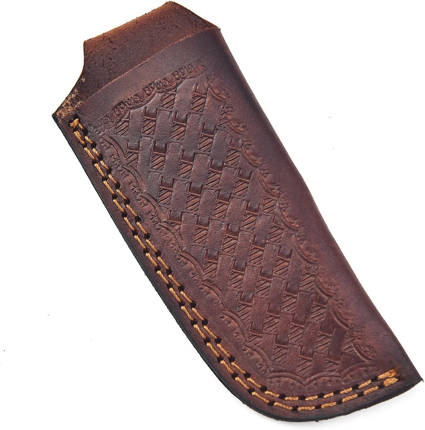 Leather Knife Sheath, Pocket Folding Knife Sheath with Belt Loop, Knife Cover,Knife Holster for Belt
