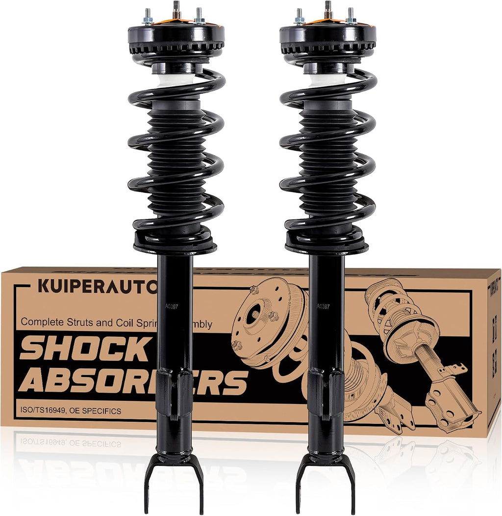 KUIPERAUTO Front Complete Struts Coil Spring Assembly 172665 Compatible with 2012-2022 Dodge Challenger 2012-2022 Charger Replacement Shock Absorbers