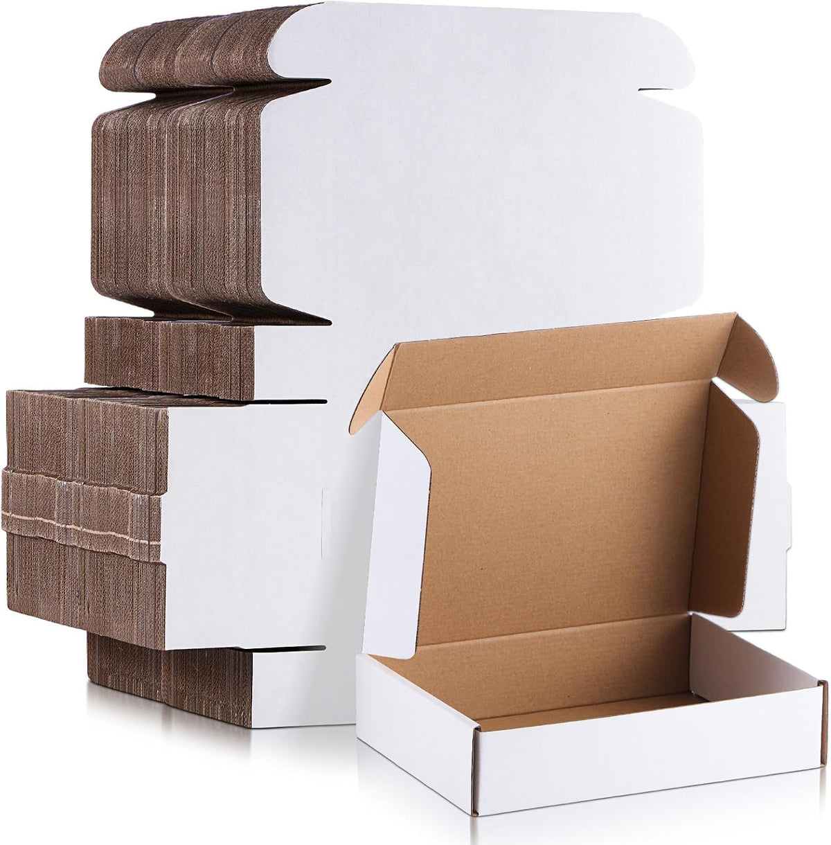 200 Pcs 7.09 x 5.12 x 1.97 Inches Mailing Boxes White Mailer Boxes