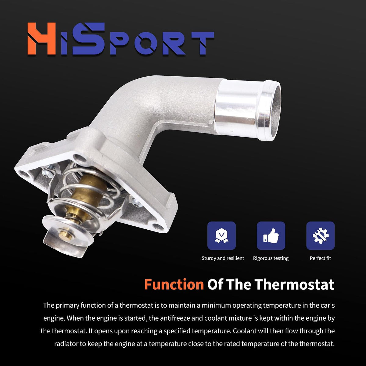 HiSport Thermostat Housing Assembly Compatible with Nissan Infiniti