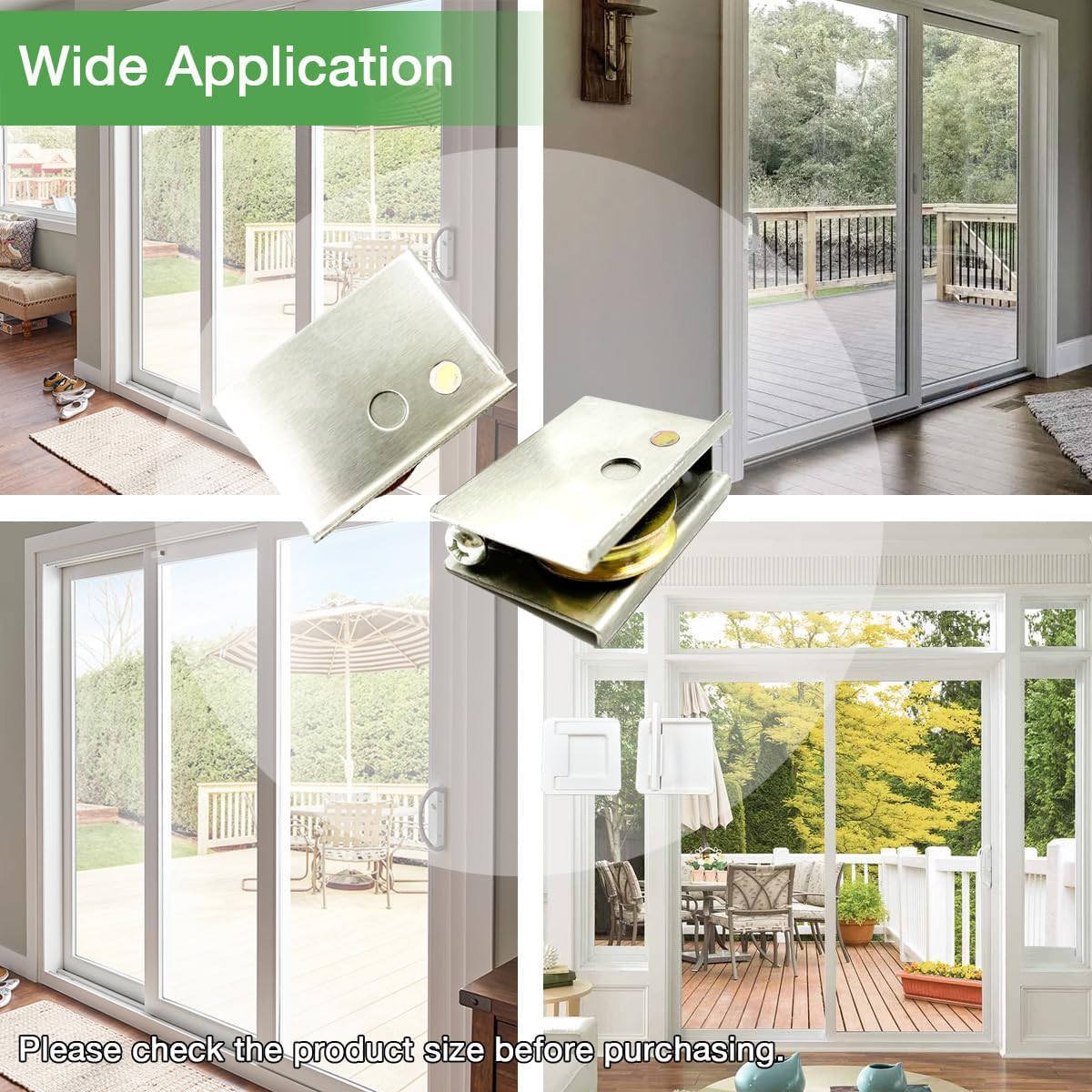 2-Pack 0C5Y00P0 Sliding Patio Door Rollers