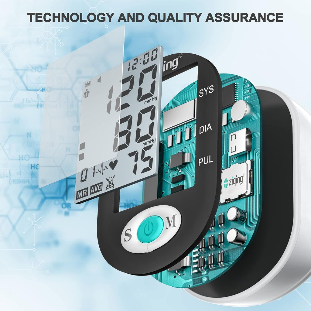 Automatic Upper Arm Blood Pressure Monitor for Home Use, 2 * 99 Sets Memory