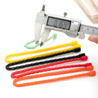 10 PCS 18-Inch Silicone Cable Ties - Reusable Rubber Twist Ties Bendable Cable Ties for Bundling and Holding, All