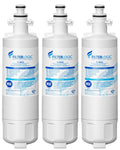 ADQ36006101 Water Filter, Replacement for LG LT700P, 3 Pack