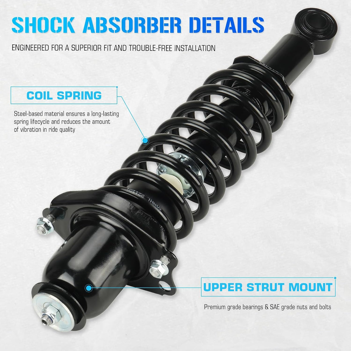 Rear Strut Shock for 2003 2004 2005 2006 2007 2008 Toyota Corolla (No XRS)