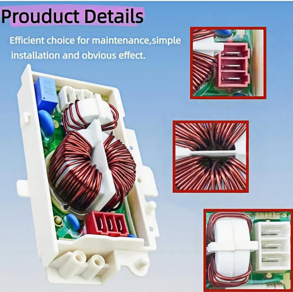 Upgraded 6201EC1006T Noise Filter Assembly Fits for Washer & Dishwasher | Reduce Electromagnetic Noise | Easy Install | LZXQYMX