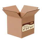4"x4"x4" Corrugated Cardboard Boxes 25-Pack