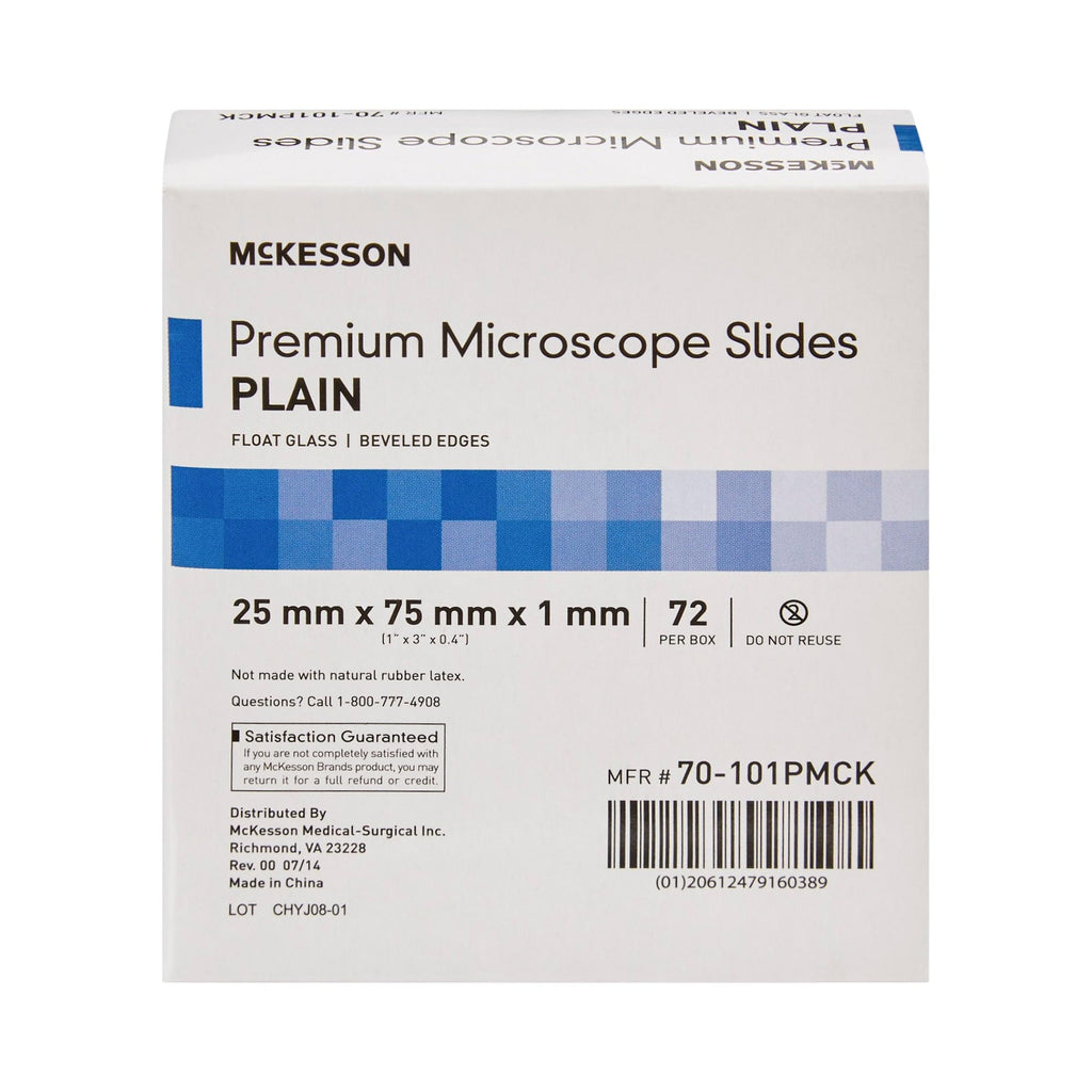 Premium Microscope Slides, 25 x 75 x 1 mm, 72 ct