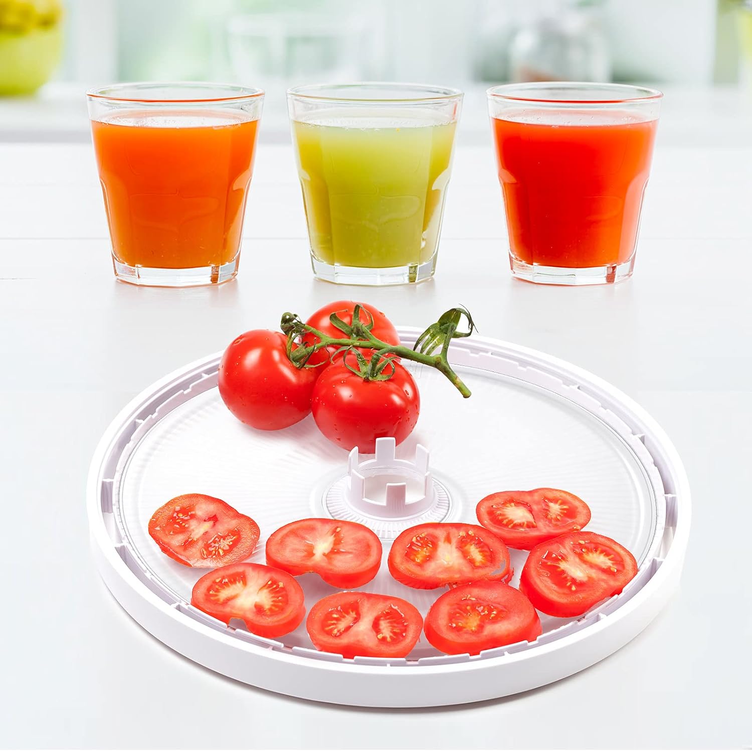 4 Pack Non-Stick Dehydrator Trays, 12 x 12'' Fruit Leather Roll Sheets & Dehydrator Accessories, Perfect for Making