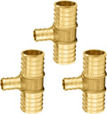 3-Pack Niikappu PEX Fittings 1" x 1" x 1/2" Pex Tee(PEX1807086-3)