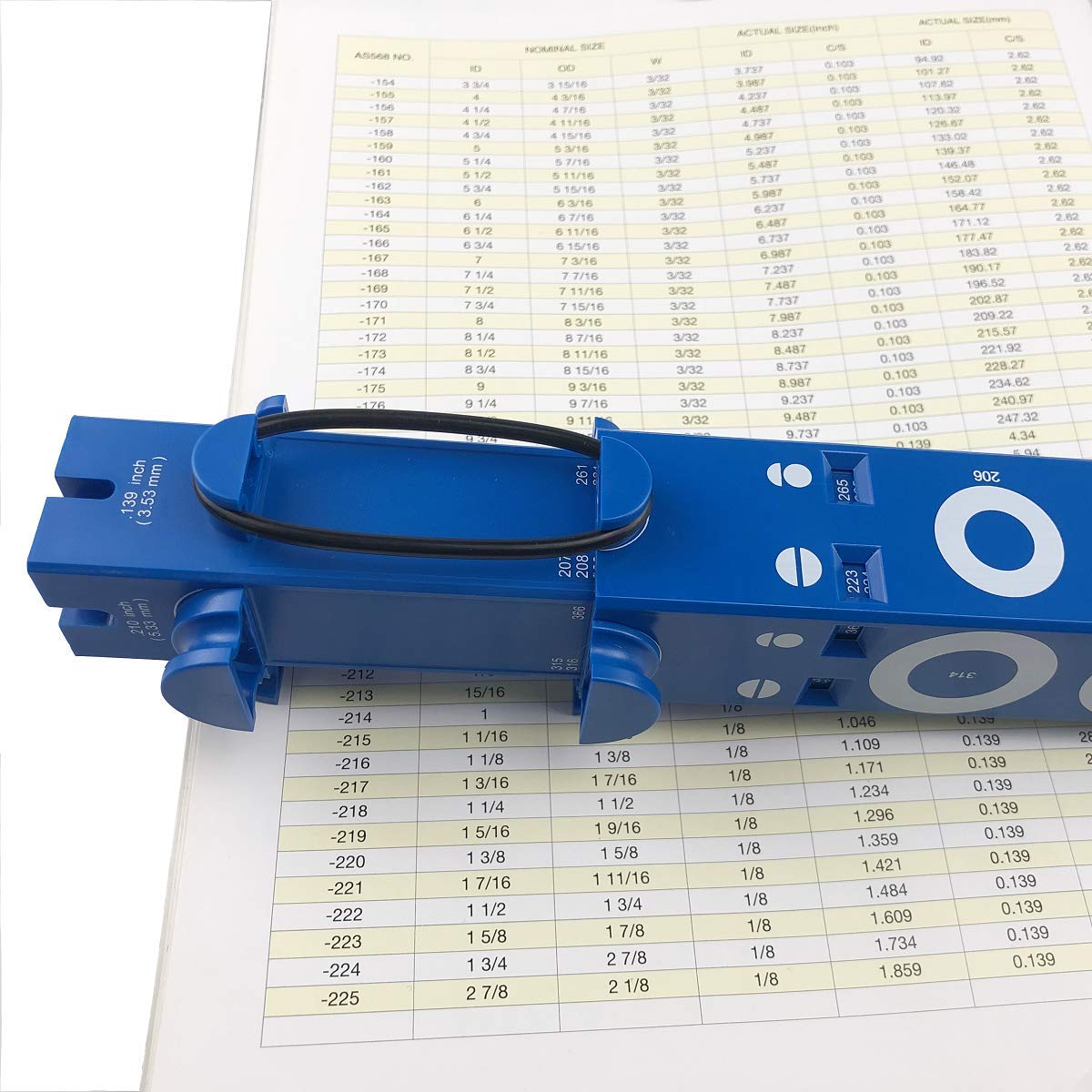 O-Ring Gauge Slide Type National O-Ring Sizing Gauge,for O Ring Diameter Cross sectionMeasuring