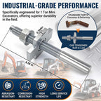 Heavy Duty 1 Ton Mini Excavator Track Tensioner Assembly