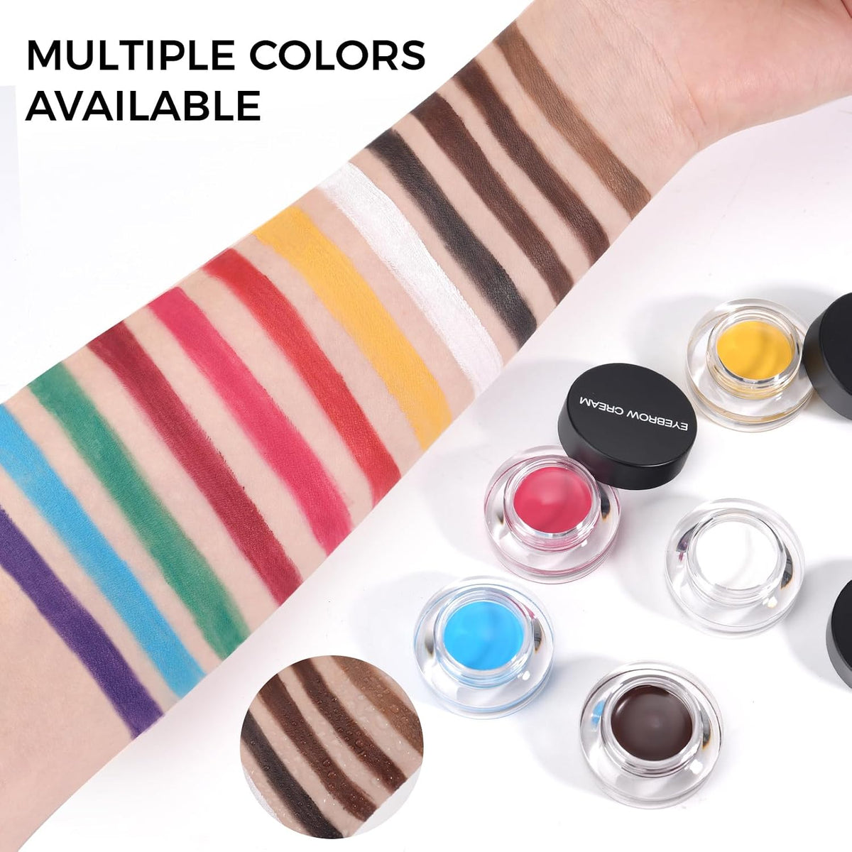 Brow Pomade with Brush, Waterproof & Long-Lasting, # #04 Black
