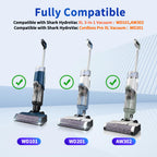 9 Pcs WD101 Replacement Brushroll and Filter Compatible with Shark Hydrovac