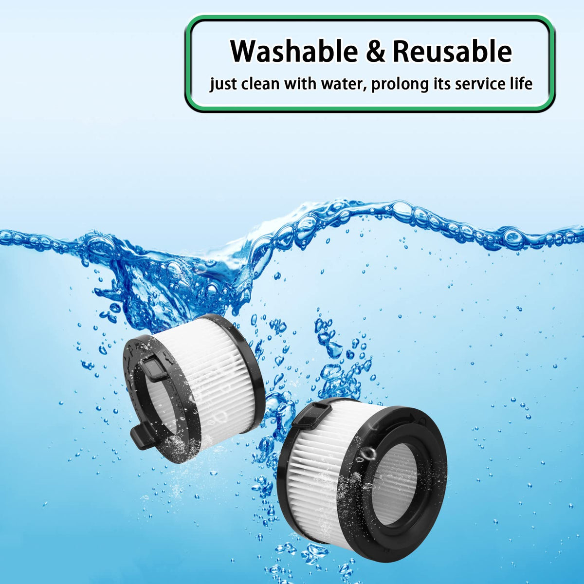 VortexIQ 40 Replacement HEPA Filter Compatible with LEVOIT Vacuum Cleaner