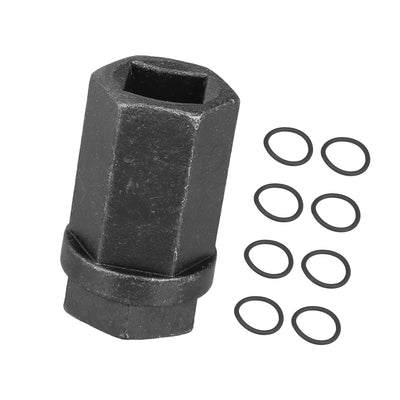 TUCKBOLD 6.0L Diesel Nipple Cup Seals O-Rings Socket Kit for Ford 6.0L Oil Rails 2003-2007 High Pressure Oil Rail Fuel Rail Ball Tube Repair Kit 1/2" Drive Socket Automotive Parts