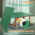 Ping Pong Table Top for Billiard Table, 7FT/8FT/8.5FT/9FT Foldable Table Tennis Table Topper for Pool Table, Indoor