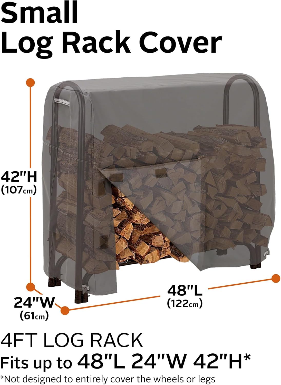 Ravenna Patio Log Rack Cover, Patio Furniture Covers
