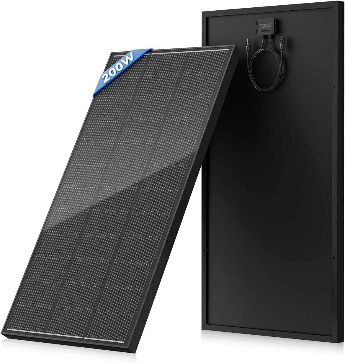 200 Watt Solar Panel 18BB, 25% High Efficiency, N-Type 12V 200W Solar Panel | Monocrystalline PV Modules, for