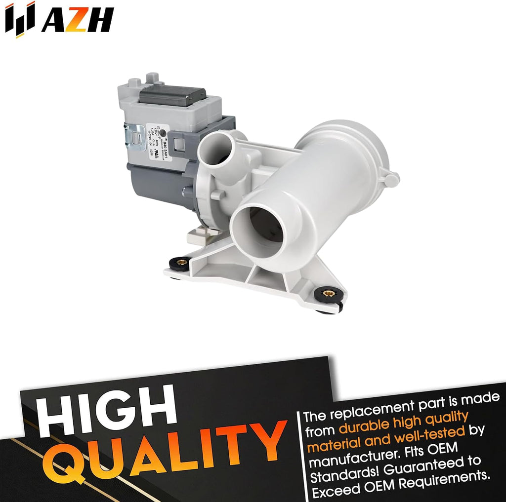Drain Pump Assembly Replacement For General Electric GFW450SPK0DG GFW450SSK0WW GFW450SSM1WW GFWH1200D0WW GFWH1200H0WW Washer