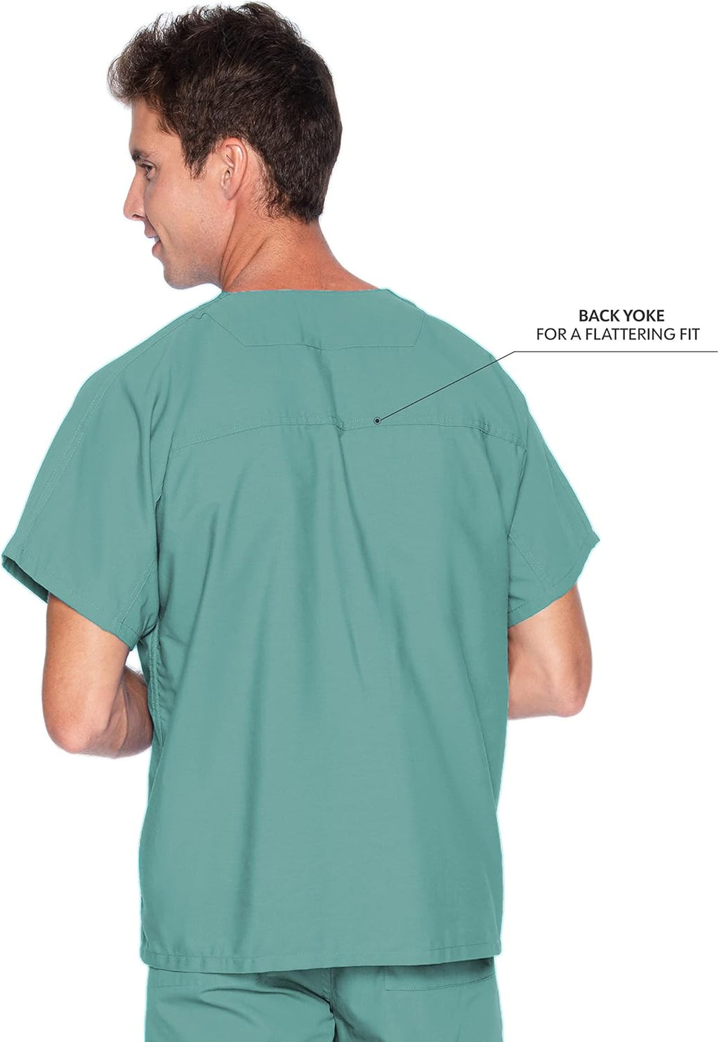 Essentials Unisex Relaxed Fit 1-Pocket V-Neck Scrub Top 7502