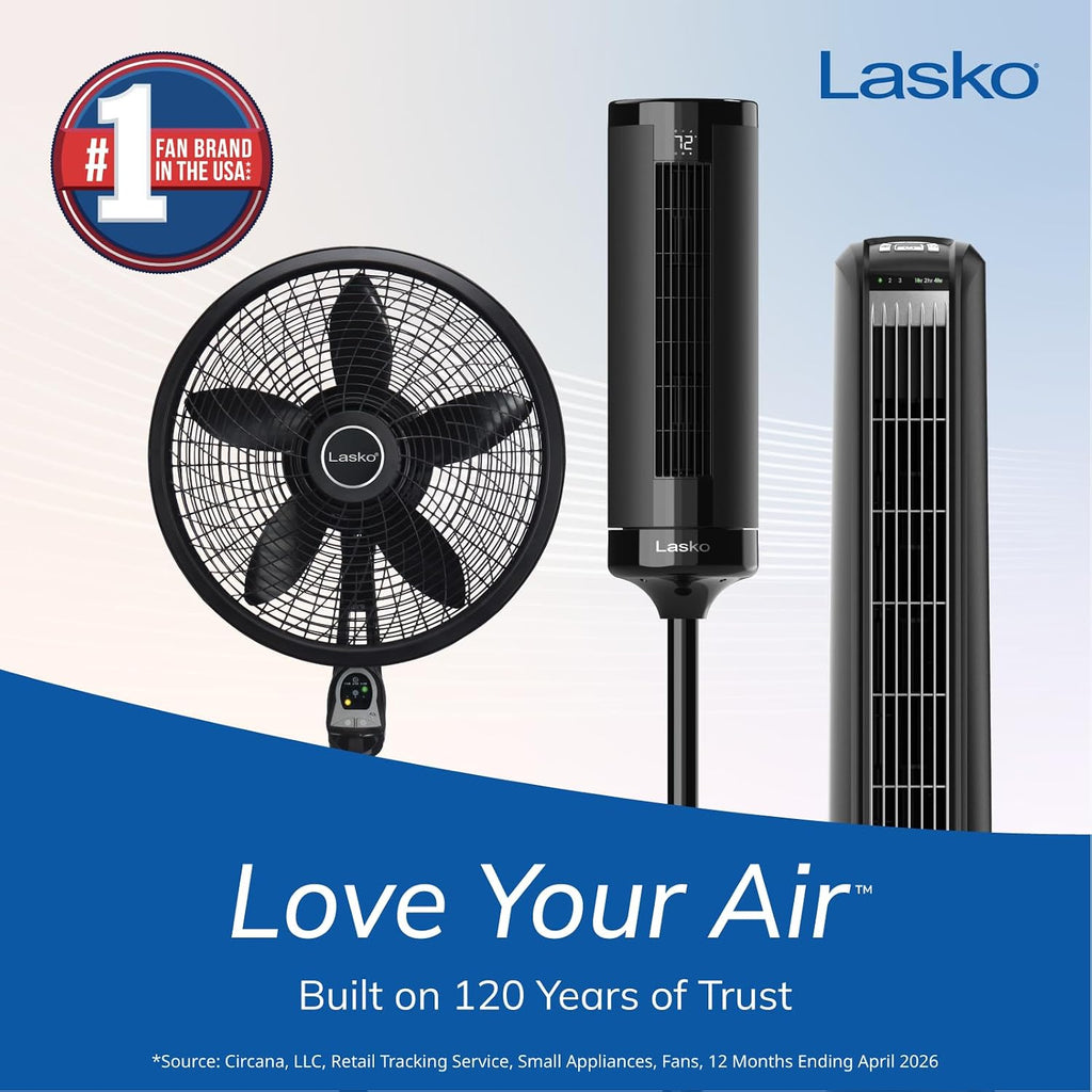 Oscillating Tower Fan with Remote Control and Timer - Quiet Standing Fan for Bedroom, Office, and Home - 3 Speeds