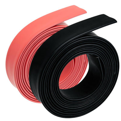 1/2 Inch 10 ft Heat Shrink Tubing – 3:1 Ratio Adhesive Lined Marine Grade, Dual Wall Waterproof Wire Wrap（5 ft Black