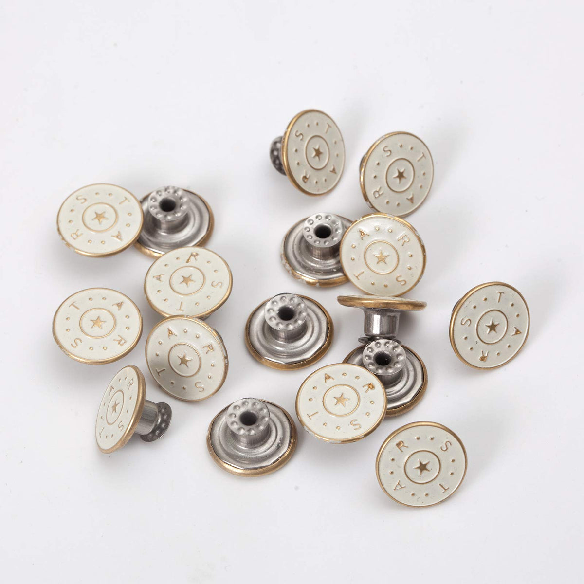 No Sew Pants Replacement Buttons Metal Jeans Buttons Suspender Denim Button
