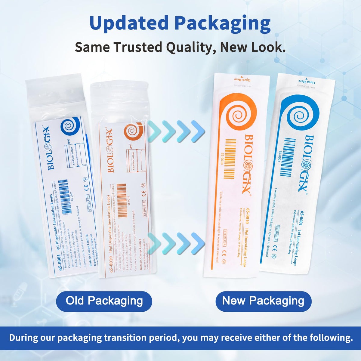1ul Disposable Inoculating Loop, Plastic, 25/Bag, 1000PCS Total