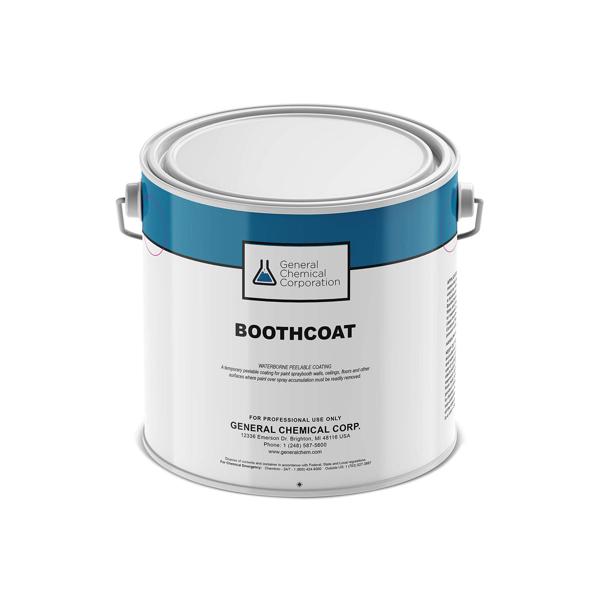 BoothCoat 5201 Peelable Spray Booth Wall and Floor Paint, 1 Gallon