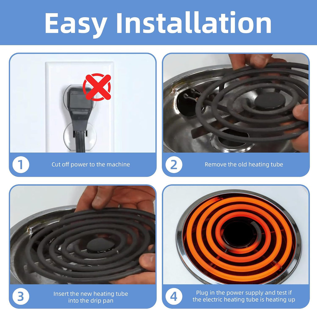 316442301 Electric Range Burner 8'' Coil Surface Element (5-Turns) by APPLIANCEMATES Replacement for Frigidaire Range Coil Surface Element Replaces MP26YA AP4356467 PS2339242