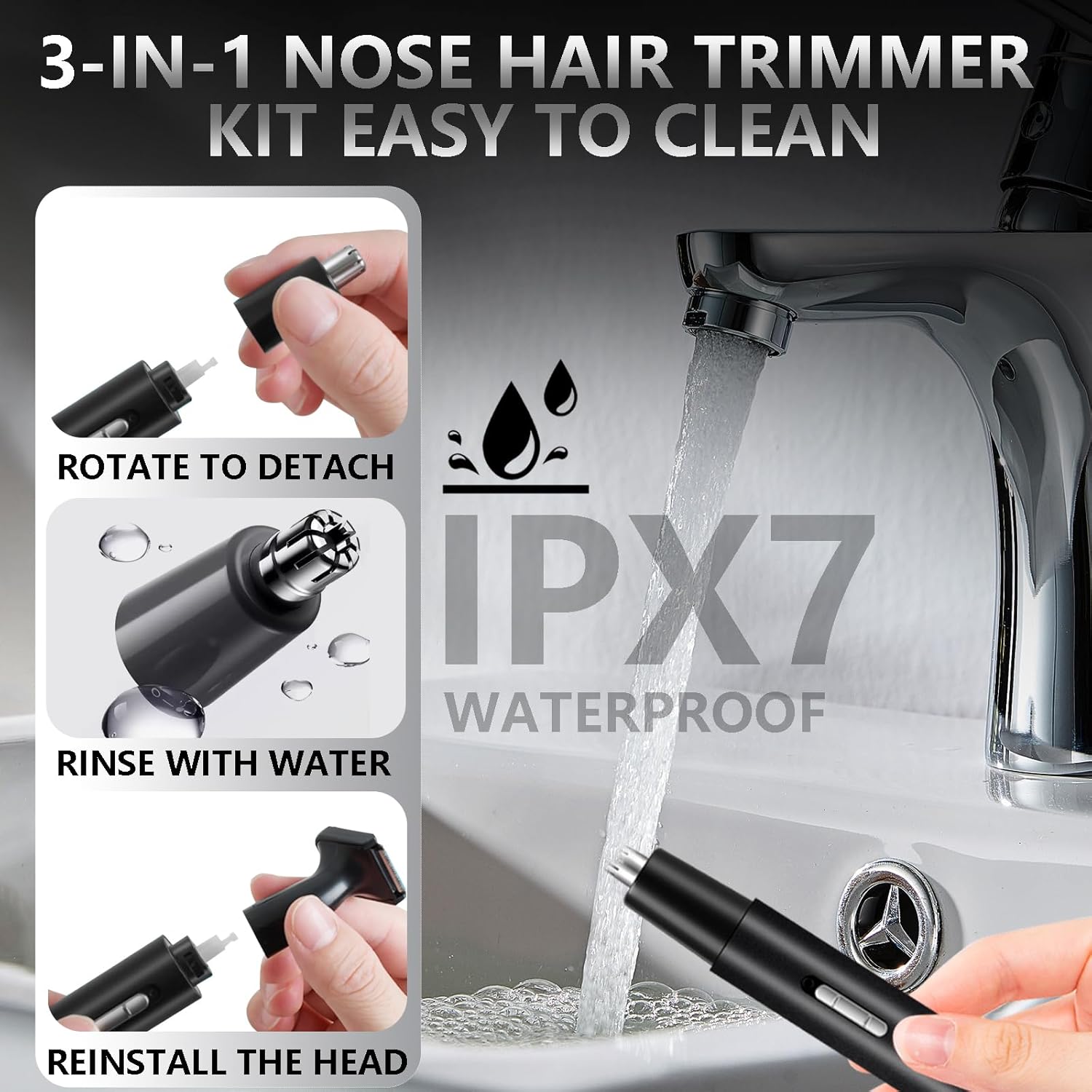 Nose Hair Trimmer for Men Women-2026 All-in-1 Professional Use for Nose Ear Hair Trimmers Clipper Pro-14,000RPM