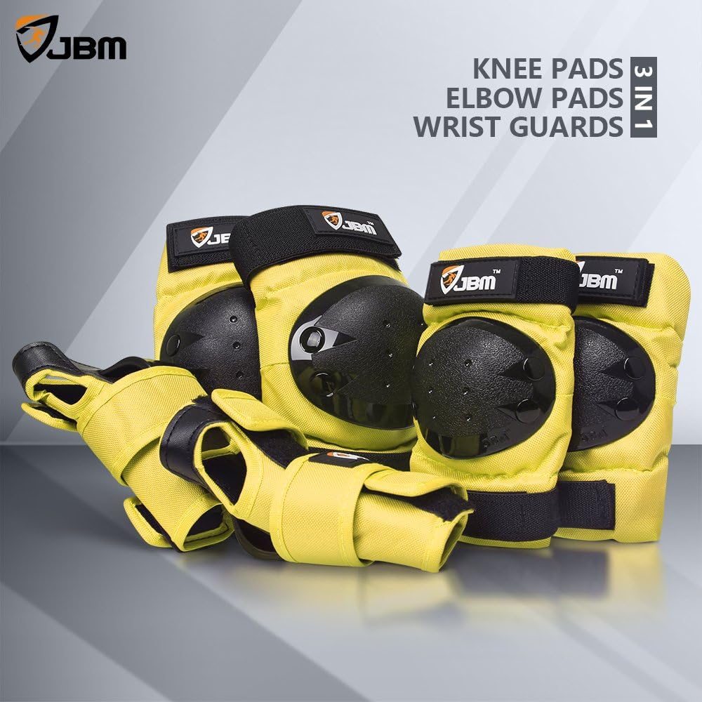 Adult & Kids Knee Pads Elbow Pads and Wrist Guards for Inline Skating, Roller Skating, Skateboarding, Scootering