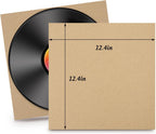 50 Pack 12.4" Corrugated Cardboard Sheets for LP Shipping