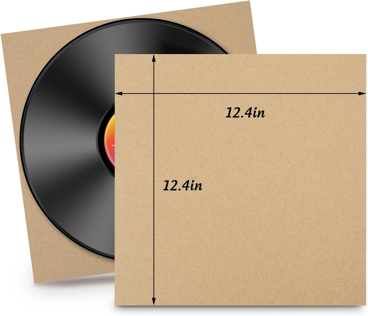 50 Pack 12.4" Corrugated Cardboard Sheets for LP Shipping