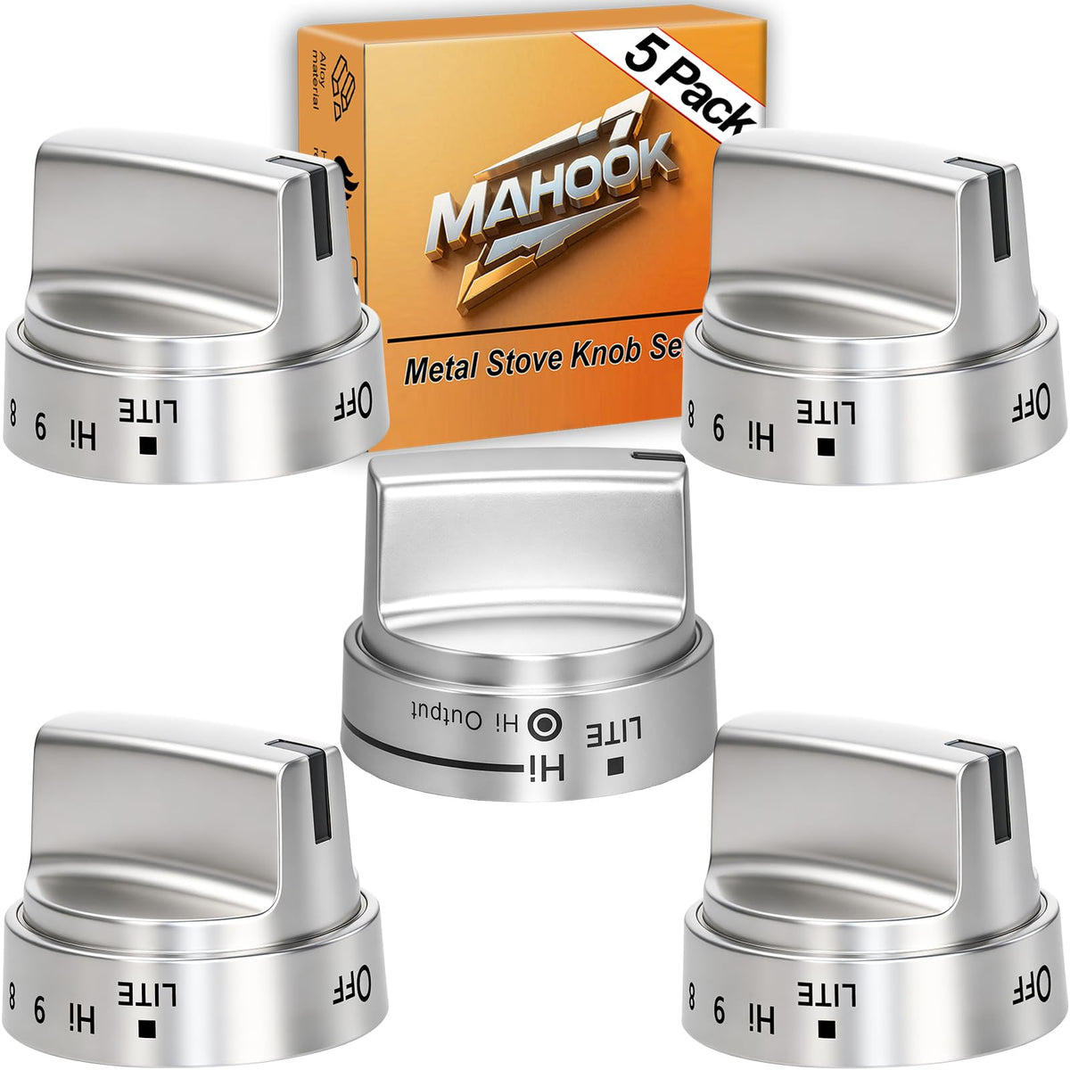 Stainless Steel WB03X24988 for GE Stove Knobs Replacements